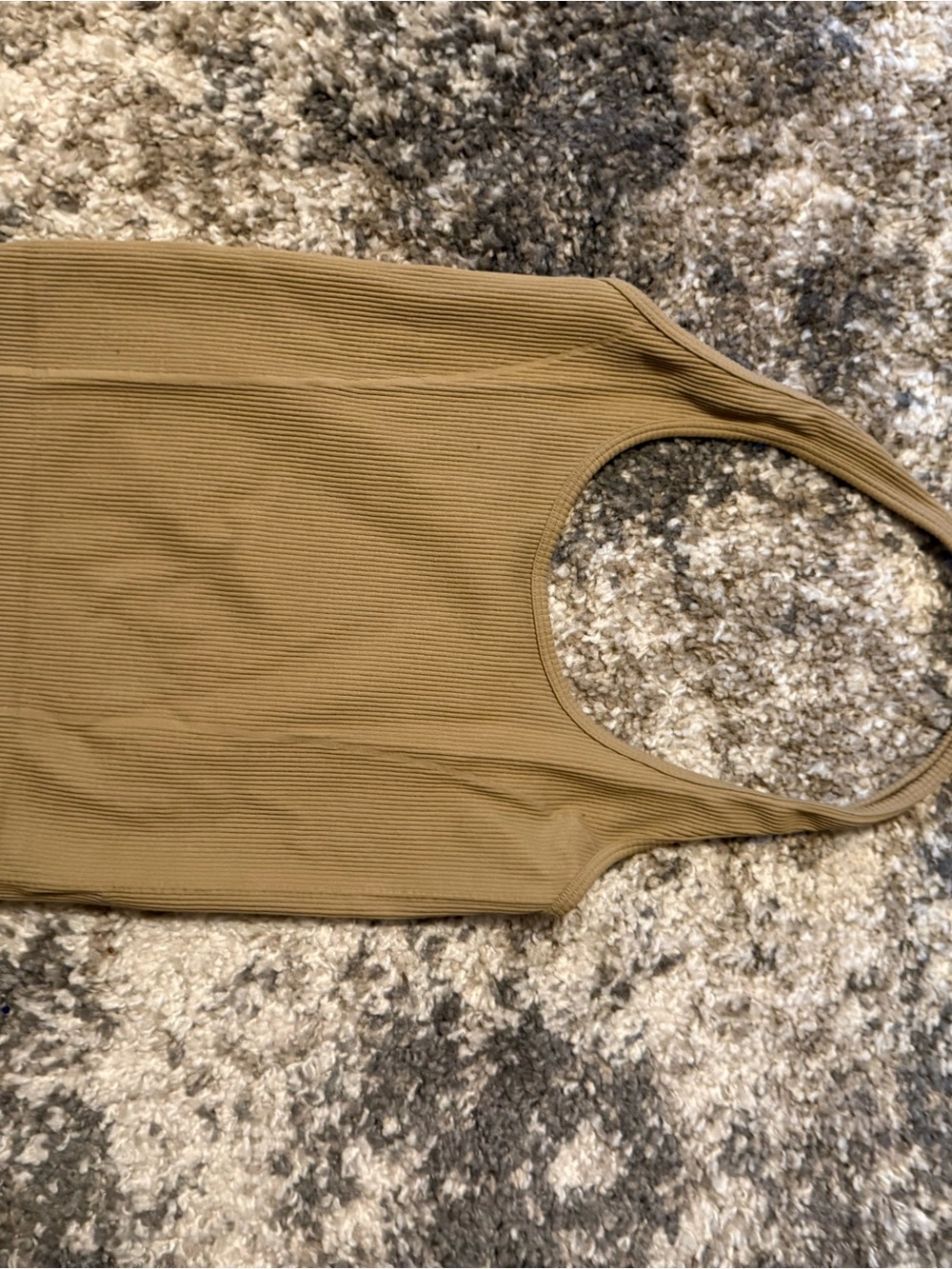 American Eagle Ribbed Tank Top in Tan - Women